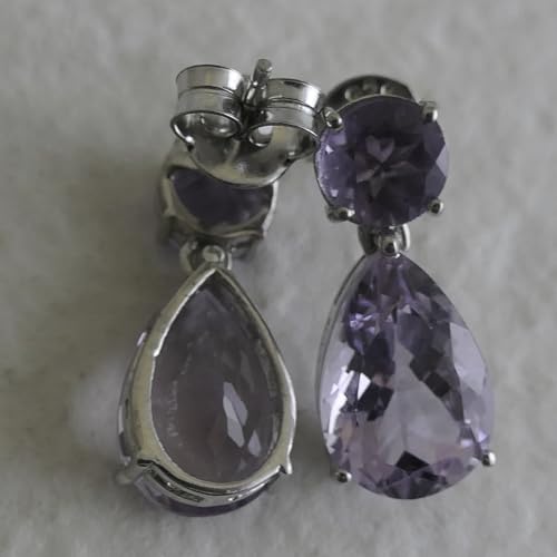 Boucles d'oreilles améthyste pour sublimer vos tenues de soirée avec des pierres violettes