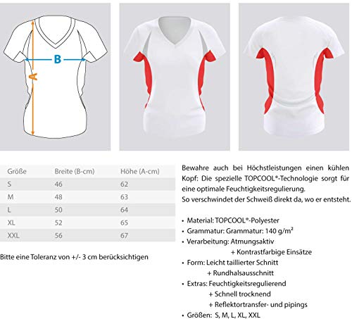 T-shirt de course pour femme coupe cintrée anti-frottement bleu roi taille XL