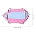 Hammock with Mosquito Net, Camping Hammock, Camping hammocks for Adults, Outdoor Automatic Strut Hanging Parachute Cloth Mosquito, Net AntiRollover Hammock (Light Blue and Pink)