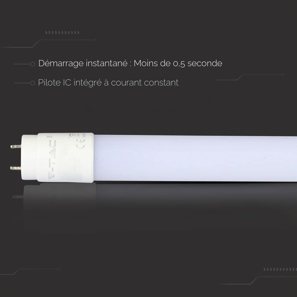 Ensemble de 5 ZoneLED SET - 120cm Tubes à led - T8 G13 - 18W remplacé 36W - lumière blanche 6400K - 1600lm - 160° - Nano plastique