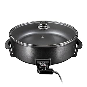 ecolle Elektrische Pizzapfanne Partypfanne 42 cm