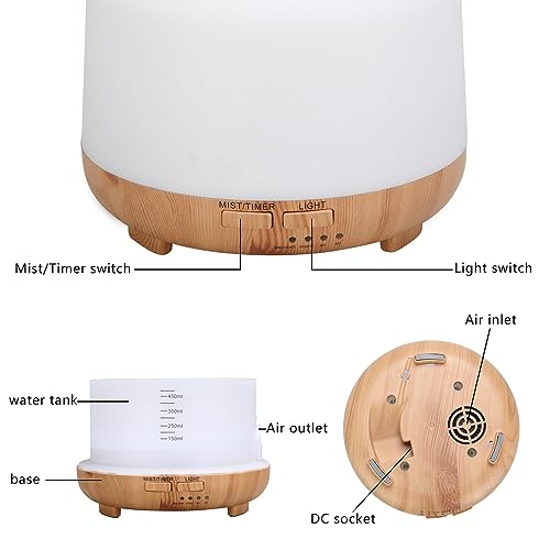 Difusor aromático eléctrico 450ml con control remoto miniatura 5