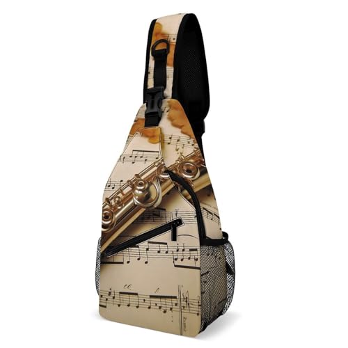 Sac de poitrine homme blanc pour garder les mains libres
