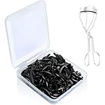 120Pack Fit for Shiseido and for Shu uemura Eyelash Curler Refill Pads,High Elasticity Silicone Replacement Pad,Use with Eye Lash Curler，Easy to Replace (Black).