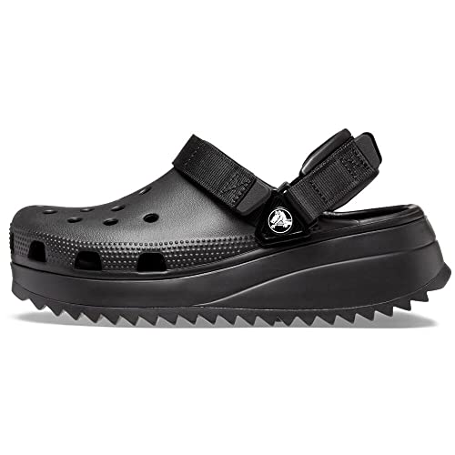 Crocs Unisex Classic Hiker Clogs, Black/Black, 4 Men/6 Women3