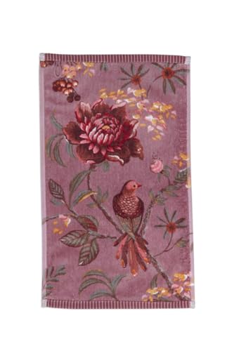 PiP Studio 3er Set Gästehandtuch Secret Garden Farbe Mauve Größe 30x50 cm