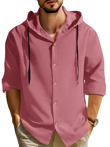 Image of Noble Monk Men's Relax Fit Hooded Shirt || Casual Wear for Men || Full Sleeve Shirts || Stylish Shirt for Men
