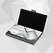 Sooez Business Card Holder, Metal Business Card Case Slim Design Stainless Steel Card Holders Name Card Box Credit Card Carrier, Black