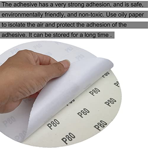 Sackorange 18 Pcs 10" Psa Sanding Discs Set - 80, 100, 120, 180, 240 400 Grit Sander Discs - Sandpaper Discs With Psa Self Adhesive For Drywall, Floor, Woodworking, Auto For Power Sander (10 Inch) #TOP4