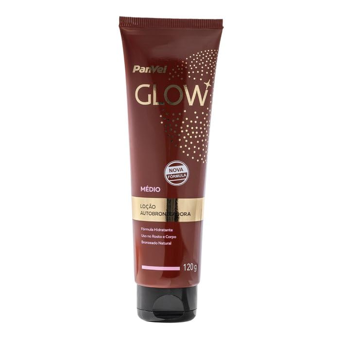 LOÇÃO AUTOBRONZEADORA PANVEL GLOW MÉDIO 120G