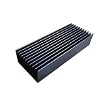 Easycargo 2pcs 40mm Heatsink 100mm x 40mm x 30mm +Thermal Conductive Tape, Aluminum Cooler Heat Sink for Cooling LED Power Amplifier TEC1-12706 Thermoelectric Cooler Module Water Cooling Modules