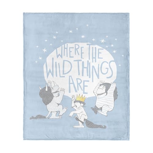 Northwest Warner Bros. Where the Wild Things are Wild Things Silk Touch Throw Blanket 50x60 Inches
