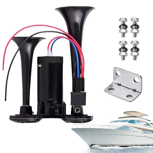 XUXLEKK Clacson Auto, Trombe Camion 600 DB, Tromba 12V con