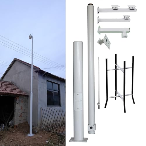 Support réglable pour caméras de sécurité extérieures, solution de surveillance polyvalente pour mur, arbre ou post installation