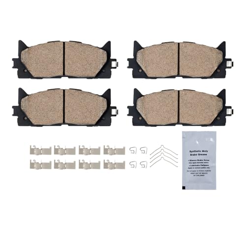 Image of HUSCH D1222 Front Ceramic Brake Pads Kit Fit For Toyota Avalon 2008-2018, For Camry 2007-2017, For Lexus ES300H 2013-2018, For ES350 2007-2018
