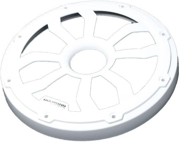Diamond Audio HXM8FWW - 8" Flush Mount Speaker Grills, Pair (White)