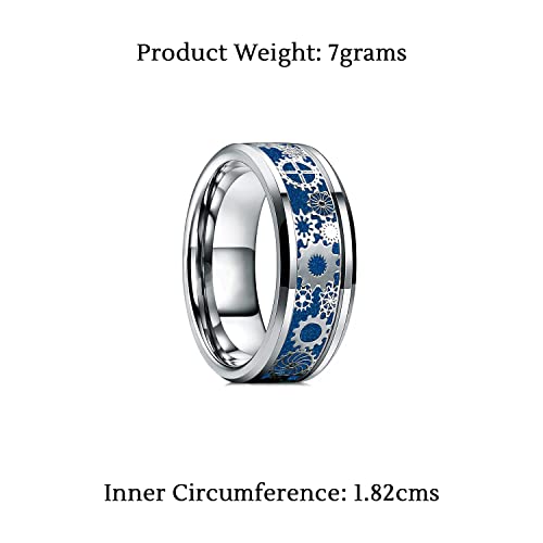 Steampunk Gear Wheel Stainless Steel Band Ring