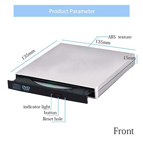 Lecteurs CD externe USB 2.0 drive slim CD VCD ROM rewriter burner PC - 3