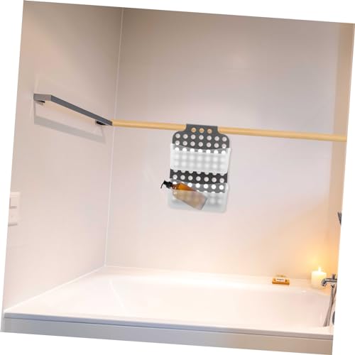 Panier &agrave; linge mural et double bac de rangement pour optimiser la douche