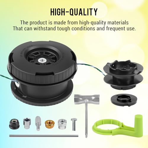 WONEHI 314608005 Weed Wacker Replacement Head for Ryobi Reel Easy+ Bump Feed Trimmer Head Straight Shaft RY15526 RY15527 RY15529