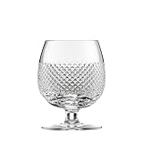 ARNSTADT KRISTALL Cristal de coñac Oxford transparente (10,6 cm), cristal soplado a mano, hecho a mano en Alemania, Cognac//10/21/Oxford/clear