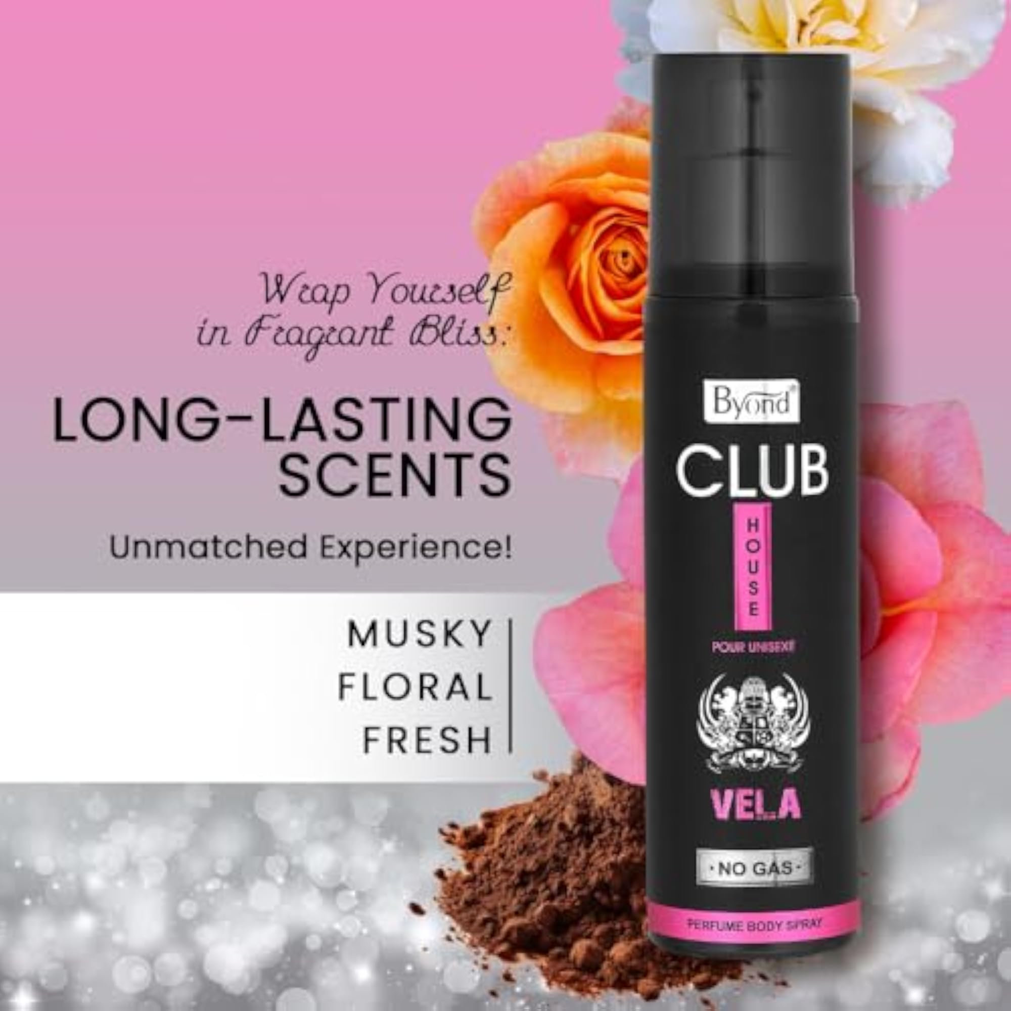 Club House No Gas Deodorant, Perfume Body Spray
