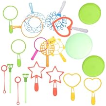 KOMBIUDA 20 Pcs Bubble Tools for Outdoor Fun Jumbo Giant Blowing Bubble Maker with Random Colors for Park Playground Play Random Color