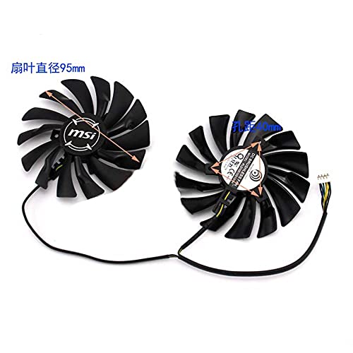 Graphics Card Cooling Fan Compatible for MSI GTX 1060 1070 1080 Armor OC Graphics Card Cooling Fan PLD10010S12HH Shrandi