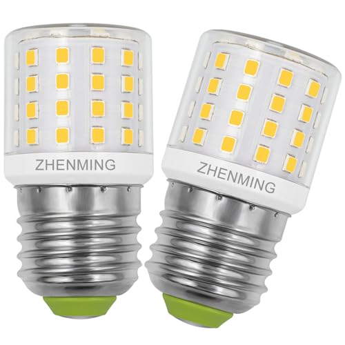 KEI D34L Refrigerator Bulb 5W 40 watt 120V Replacement, Compact Bright E26 Medium Base Corn Lamp for Fridge Freezer Appliance Ho