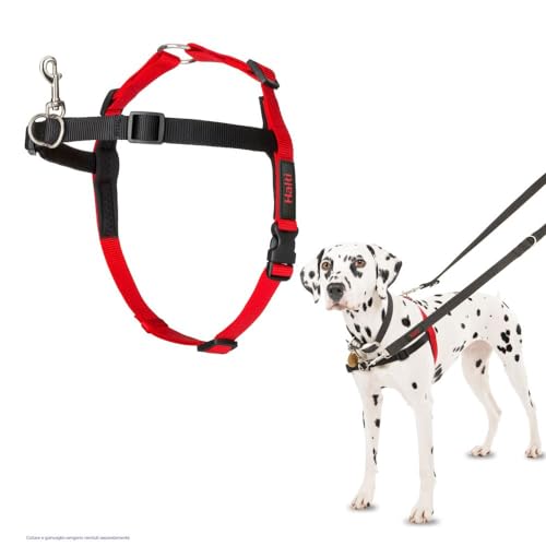 Pettorina a controllo frontale HALTI - Per impedire al cane di tirare il guinzaglio, regolabile e semplice da utilizzare. Pettorina da addestramento anti-trazione per cani di taglia media (Taglia M)