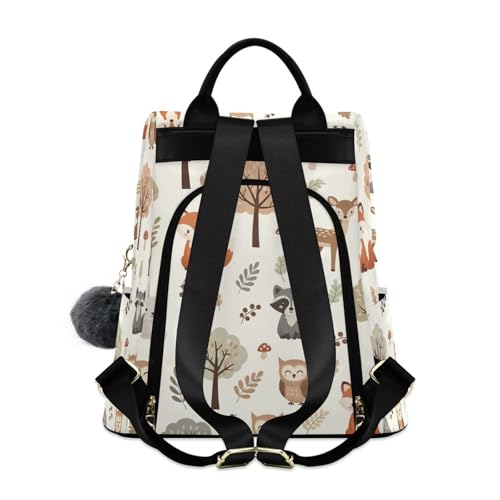 Sac à dos tendance imprimé sergé fermeture éclair dos poches multiples - 2
