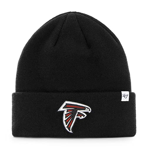 47 Men's Black Atlanta Falcons Primary Basic Cuffed Knit Hat