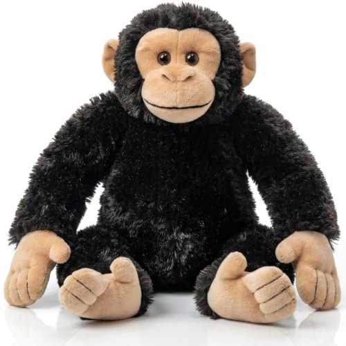 Realistic Chimpanzee Stuffed Animal Toys – 13.7 Inch Chimp Monkey Doll