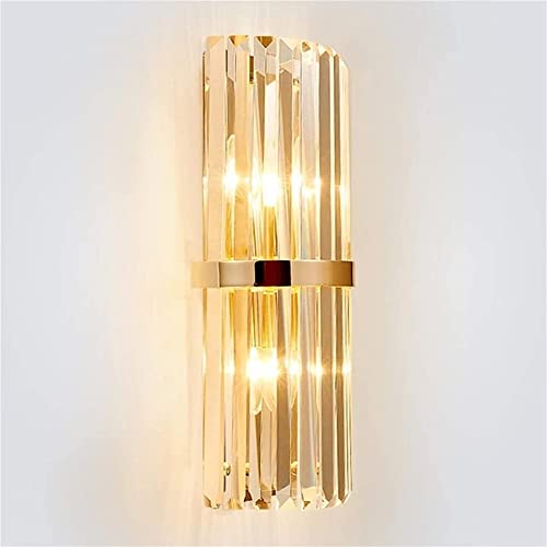 Apliques de cristal dorado de lujo WQHPLMD para decoración exclusiva de interiores 3