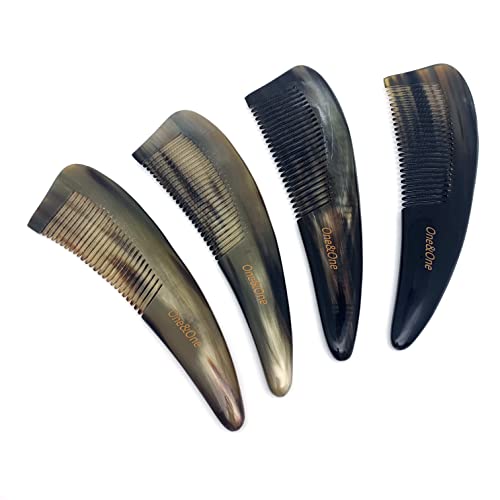 One&One Premium Handmade 100% Ox Horn Long Detangling & Styling Comb For Women & Men #TOP5