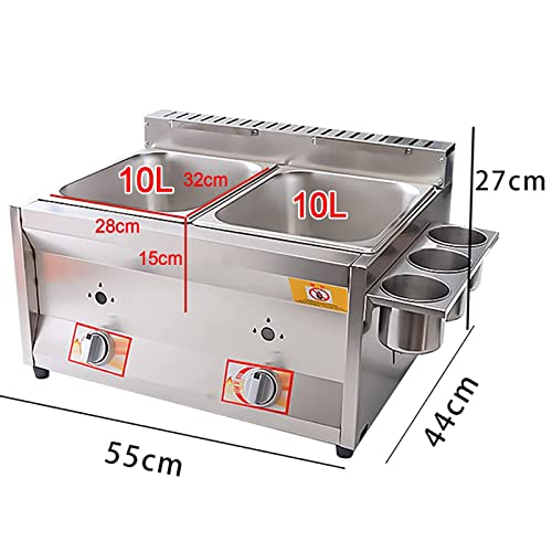 CHEMYO Kommerzielle Arbeitsplatten-Gasfritteuse, Edelstahl-Fritteuse mit abnehmbarem Korb, professionelle Gas-Arbeitsplatten-Küchenbratmaschine für Pommes, Donuts, Fisch, leicht zu reinigen – Bild 3