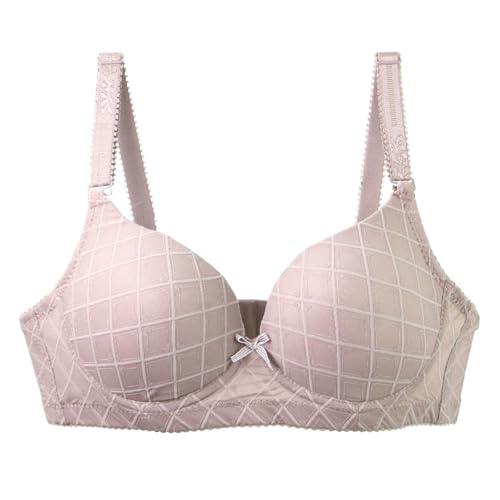 Soutien-gorge à armatures en dentelle kaki avec bouton devant taille L 100C