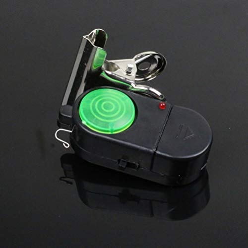 LIOOBO 4PCS Fish Alarm Bite Indicator Sound LED Fishing Alarm Waterproof Battery Powered Clip on Fishing Rod Night Fishing Supplies
