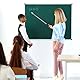 BOHUIZ 4 Stück Zeigestab Ausziehbar, Teleskop Lehrer Zeiger Teleskopstab Zeigestock Versenkbare Klassenzimmer Zeiger Ausziehbar Lehrzeiger Pointer Finger (Schwarz+Weiß)
