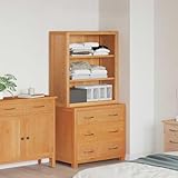 Homgoday Moderne Holz-Aufbewahrungsm?Bel Set - Braun, Eiche & Kiefer - Wohnzimmer & Schlafzimmer Schlie?f?Cher Model3328635