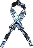 Strap length adjusts from 43.5 to 63.5 inches (110 - 116cm) Width: 2 inches (5cm) Nylon with Cliplock ends