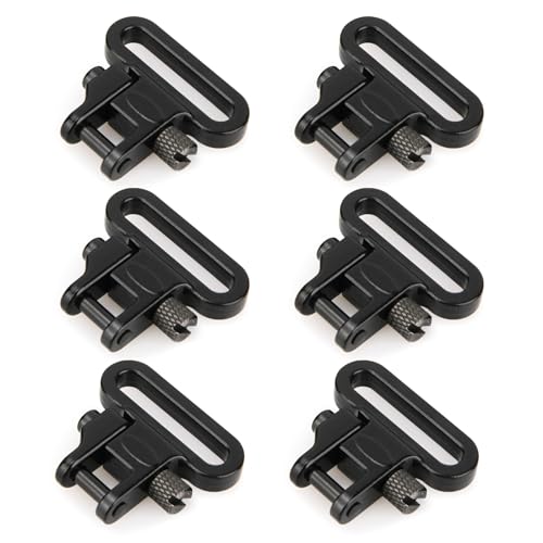 VicBre 6PCS Heavy Duty Sling Swivels,1" Quick Attach/Release Rifle Sling Clips, Two Point Sling Mount by VicBre - Used condition - CA$20.87