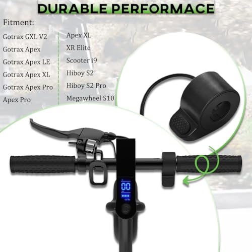Image of GXL V2 Thumb Throttle Accelerator for Gotrax Electric Scooter Apex LE XL Pro 2 Wheels Vehicle Accelerator Speed Control Replacement for Gotrax E-Scooter Controller Parts with 3 Pin Female Connector