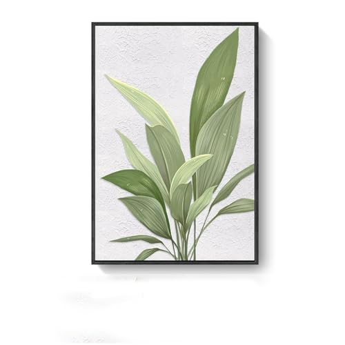 MJKQ9 �A�[�g�p�l�� �A�� �ΐF�̗t �Ǌ|���A�[�g �L�����o�X�A�[�g �A�[�g�|�X�^�[ �Ǐ��� �Ǌ|�� 40*60cm �G�� �E�H�[���f�R���[�V���� ������� ���_�� �k�� �X�^�C��6 �؍� �C���e���A �L�� �A�W�A�� �G�� ��l��炵 �M�t�g �v���[��