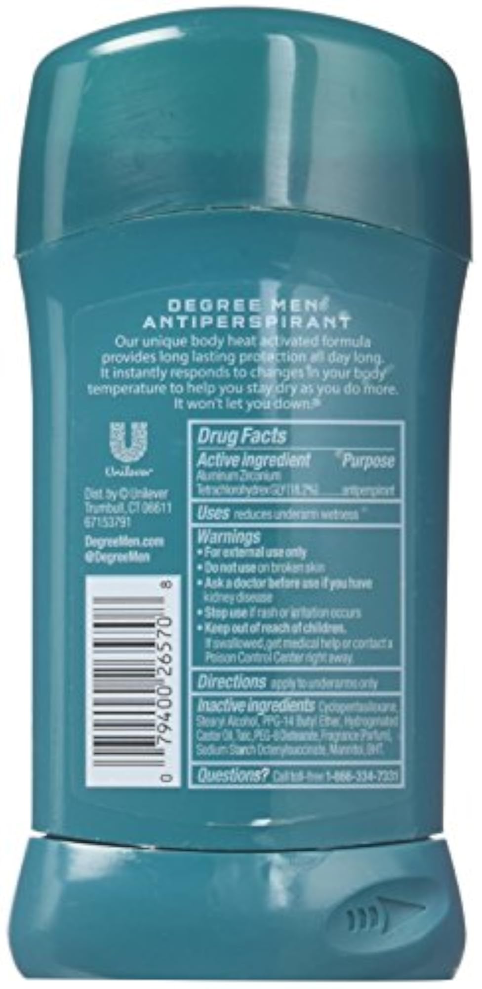Men Dry Protection Antiperspirant Deodorant, Sport