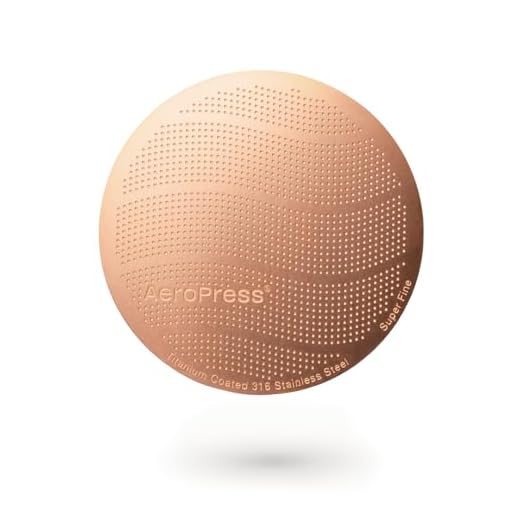 AeroPress Goldfilter aus Metall – Wiederverwendbare Filter für AeroPress Kaffeebereiter, voller Geschmack ohne Bitterstoffe, leicht zu reinigen, Goldfilter aus Edelstahl – Standardgröße