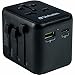 Produktbild Verbatim Universal Reiseadapter UTA01, Steckdosenadapter mit 2 USBA Anschlüssen, Reisestecker für Laptop, Handy, Kamera und Co, weltweit einsetzbar, 100 - 250 V
