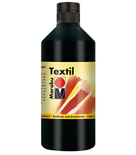 Textilfarbe Schwarz Marabu 17160075073 – Stoffmalfarbe für helle Stoffe