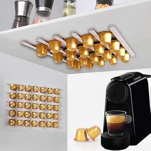 Ataraxia Home - Portacapsulas para Dolce Gusto Krups y Cualquier Marca - Dispensador capsulas para dolce gusto y Organizador portacapsulas de cafe, Soporte Capsulas compatible con Tassimo (6 tiras) | Ya disponible en tu tienda friki favorita! En mundofriki.es!