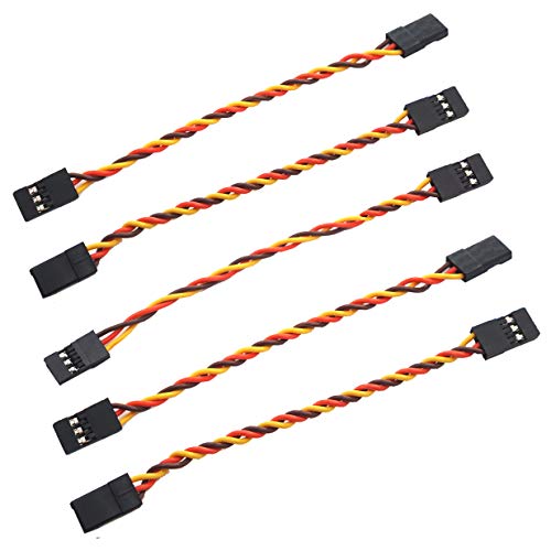 Vgoohobby 20Pack Rc Male To Jr Male Plug Twisted Extension Lead Wire Cable 100Mm 26Awg 30Cores Servo Receiver Wire For Rc Cars Trucks Airplanes Helicopters #TOP28